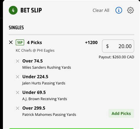 super bowl 2023 same game parlay|Super Bowl NFL Same.